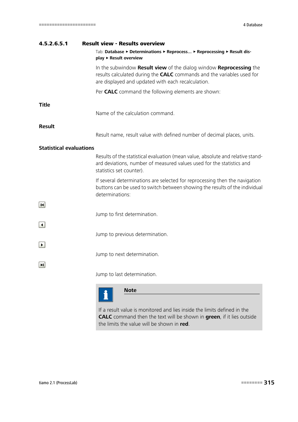 1 result view - results overview | Metrohm tiamo 2.1 (ProcessLab) User Manual | Page 331 / 1602