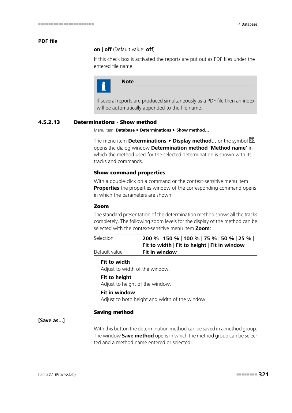 13 determinations - show method, Display determinations method | Metrohm tiamo 2.1 (ProcessLab) User Manual | Page 337 / 1602