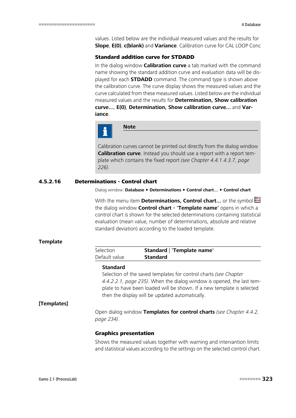 16 determinations - control chart, Determinations - control chart | Metrohm tiamo 2.1 (ProcessLab) User Manual | Page 339 / 1602