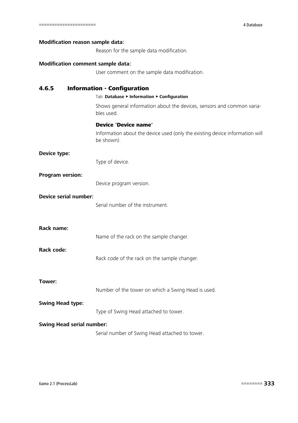 5 information - configuration, Information - configuration, Configuration | Metrohm tiamo 2.1 (ProcessLab) User Manual | Page 349 / 1602