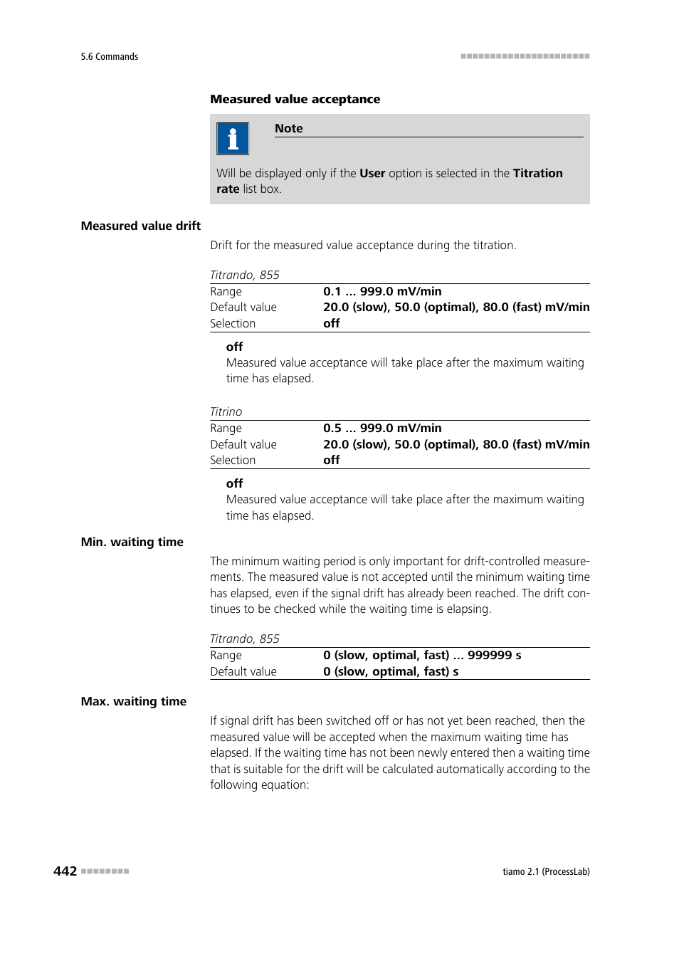Metrohm tiamo 2.1 (ProcessLab) User Manual | Page 458 / 1602