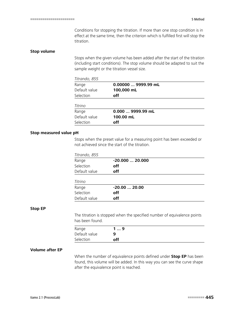 Metrohm tiamo 2.1 (ProcessLab) User Manual | Page 461 / 1602