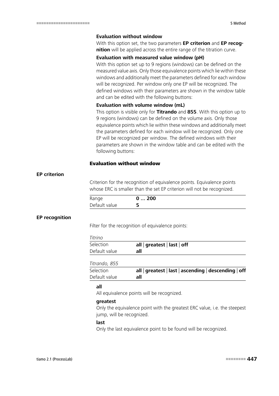 Metrohm tiamo 2.1 (ProcessLab) User Manual | Page 463 / 1602