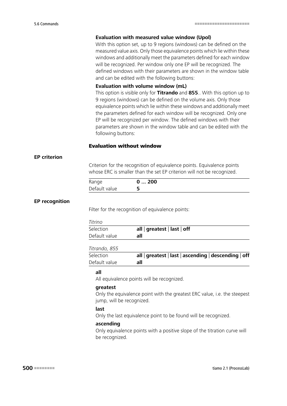 Metrohm tiamo 2.1 (ProcessLab) User Manual | Page 516 / 1602