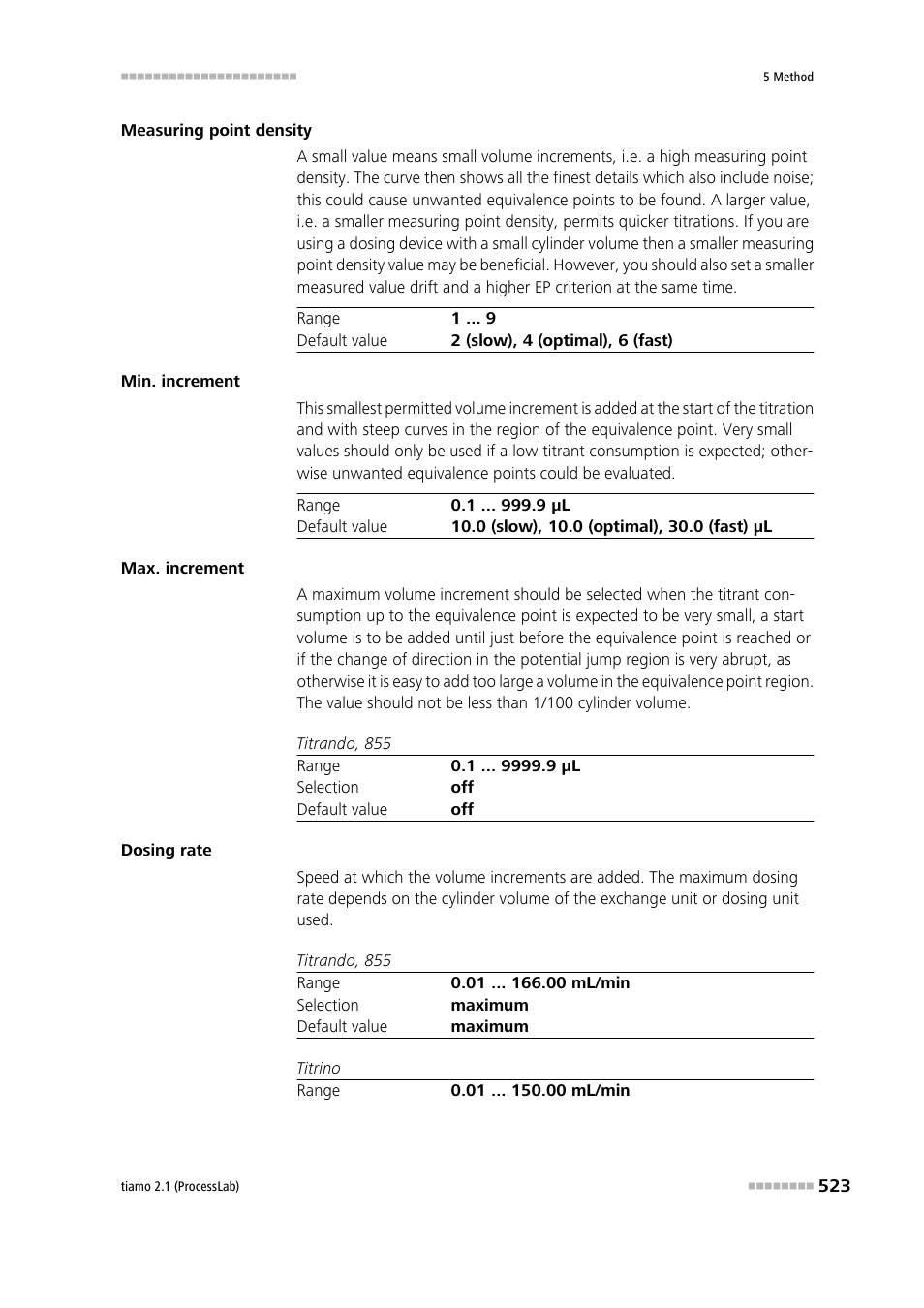 Metrohm tiamo 2.1 (ProcessLab) User Manual | Page 539 / 1602