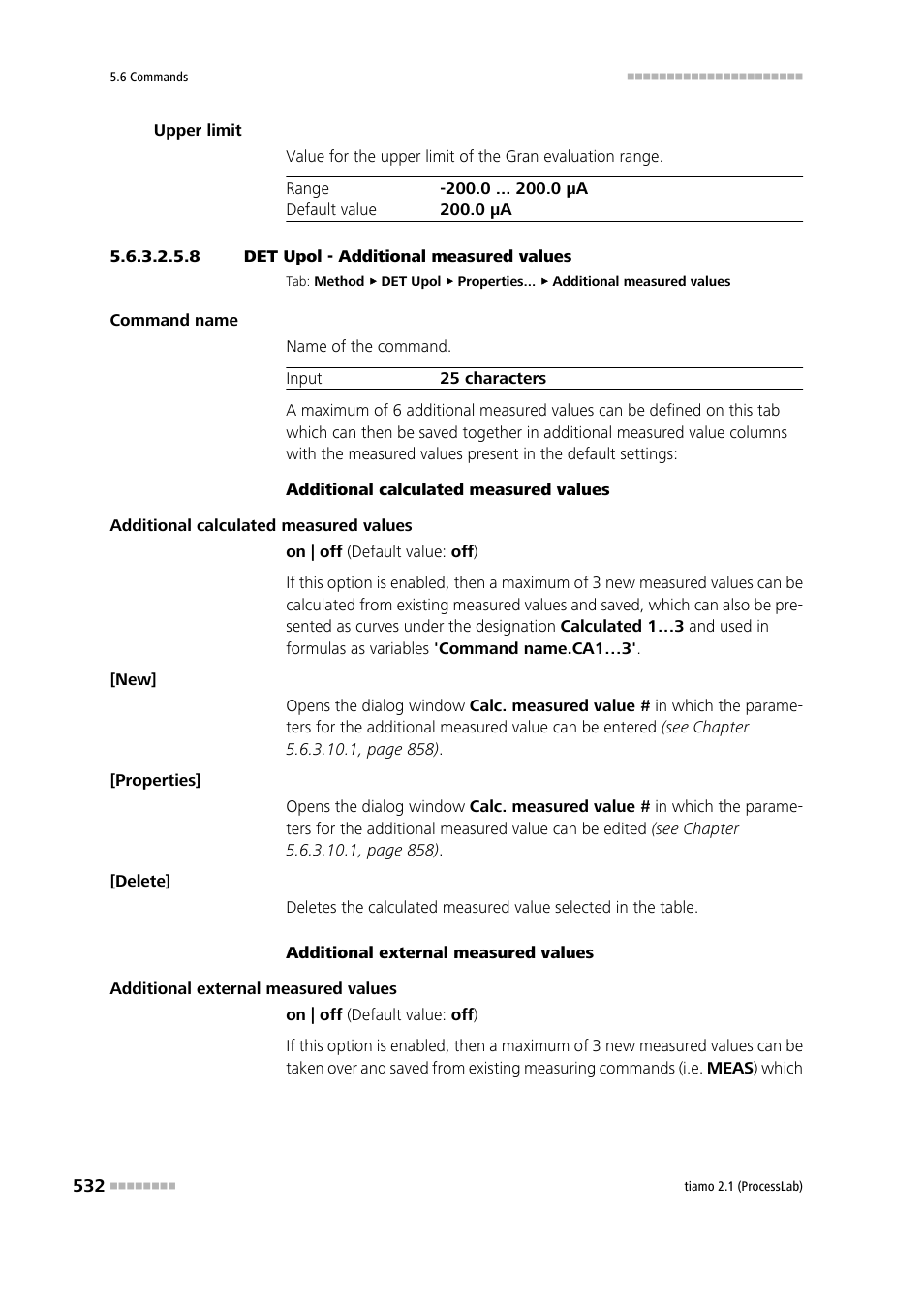 8 det upol - additional measured values | Metrohm tiamo 2.1 (ProcessLab) User Manual | Page 548 / 1602