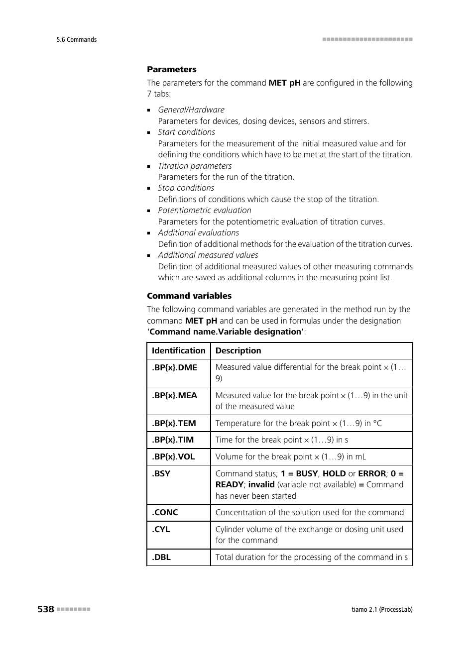 Metrohm tiamo 2.1 (ProcessLab) User Manual | Page 554 / 1602