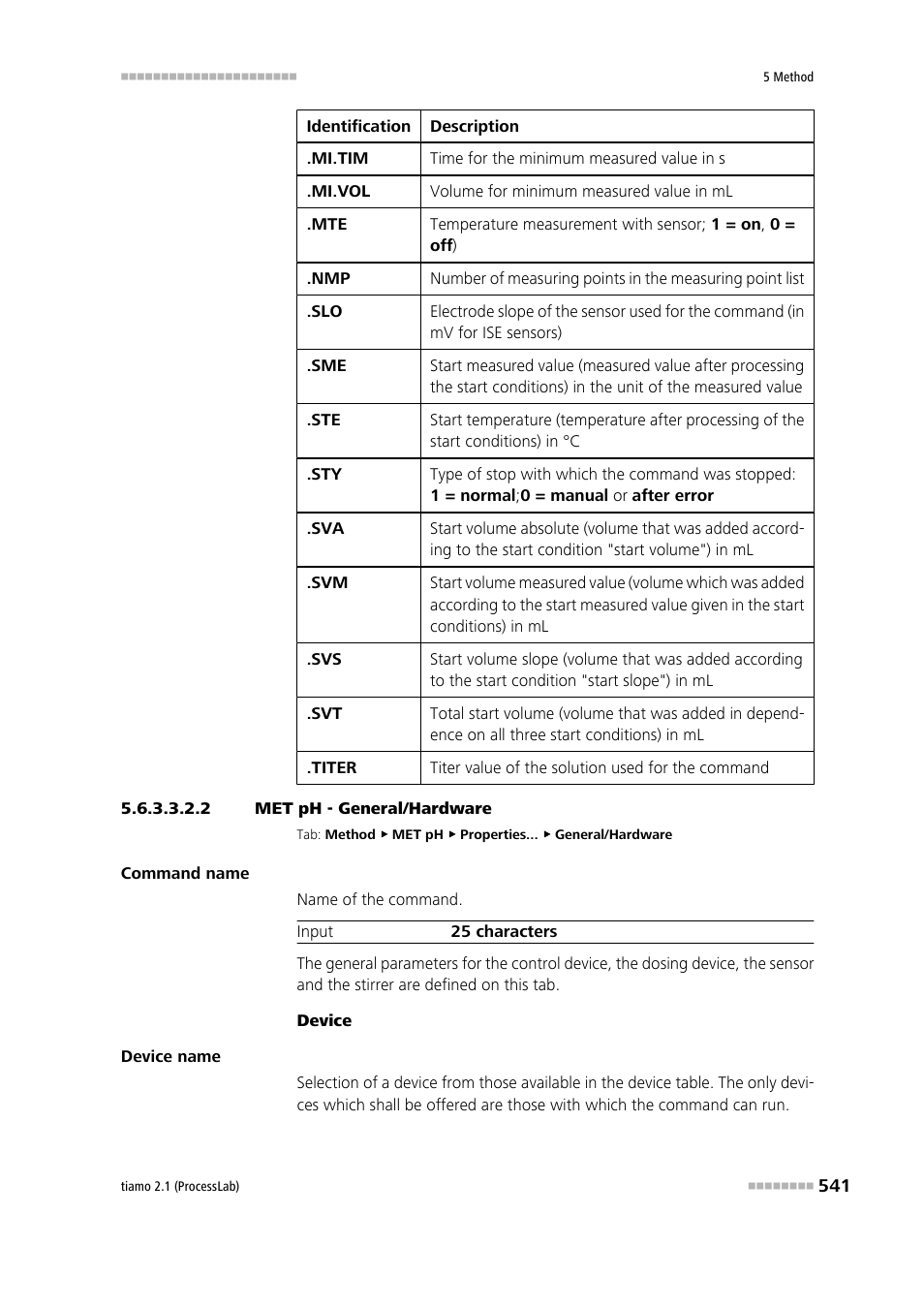 2 met ph - general/hardware, General/hardware | Metrohm tiamo 2.1 (ProcessLab) User Manual | Page 557 / 1602