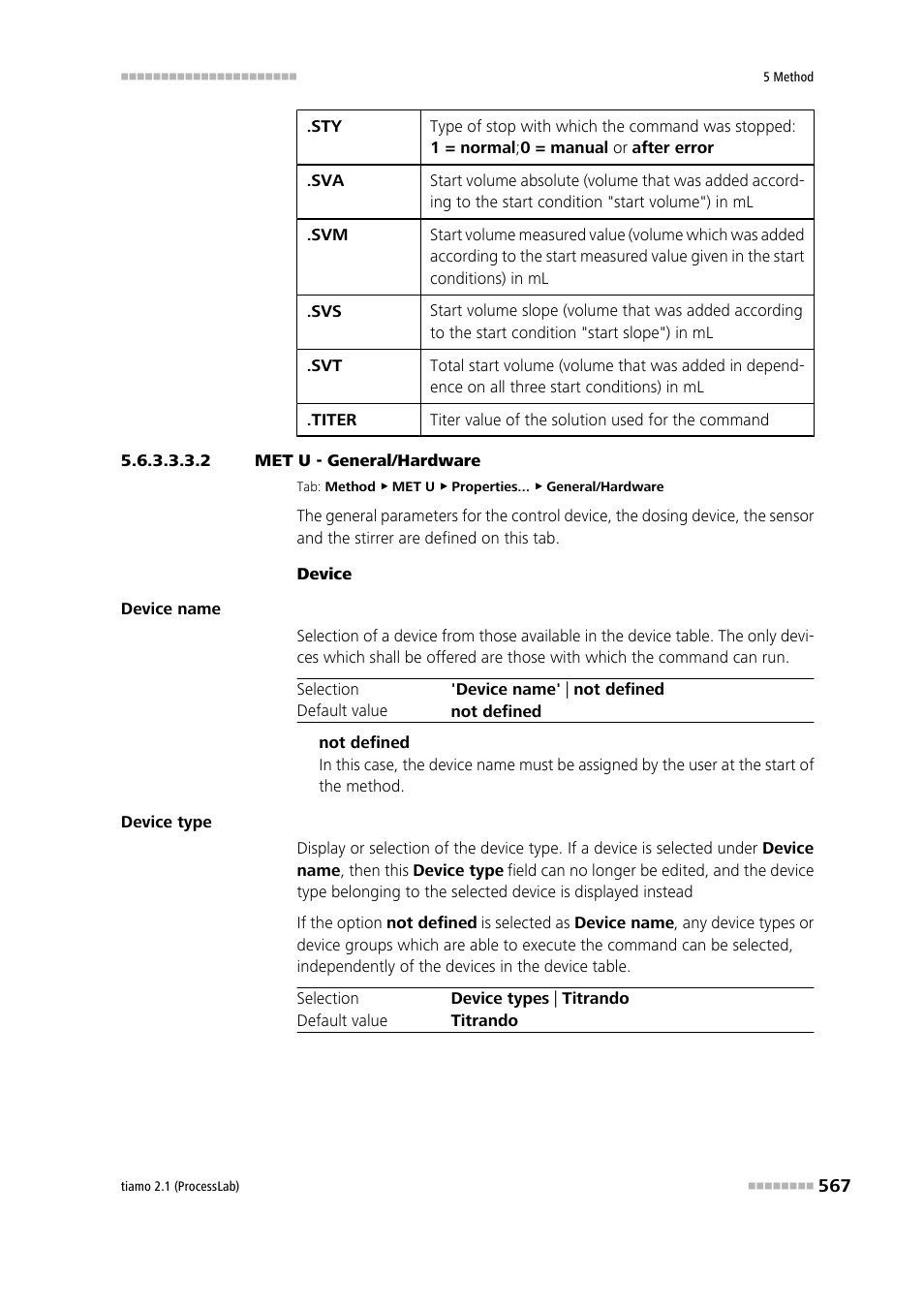 2 met u - general/hardware, General/hardware | Metrohm tiamo 2.1 (ProcessLab) User Manual | Page 583 / 1602