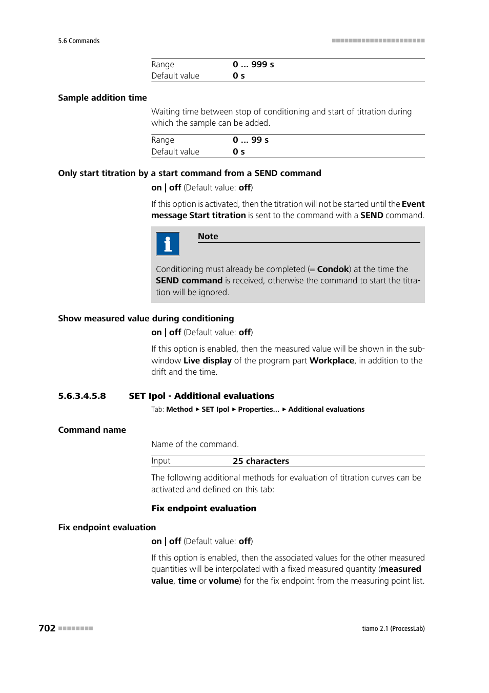 8 set ipol - additional evaluations, Additional evaluations | Metrohm tiamo 2.1 (ProcessLab) User Manual | Page 718 / 1602