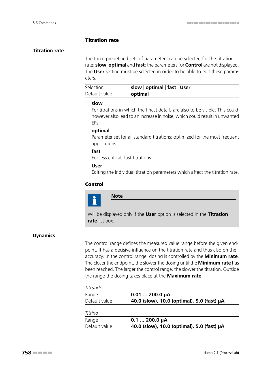 Metrohm tiamo 2.1 (ProcessLab) User Manual | Page 774 / 1602