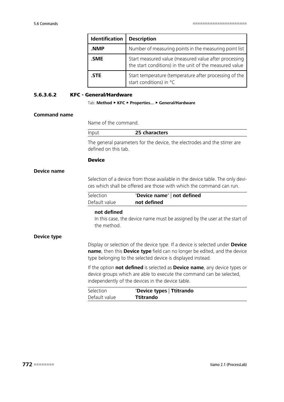 2 kfc - general/hardware, General/hardware | Metrohm tiamo 2.1 (ProcessLab) User Manual | Page 788 / 1602