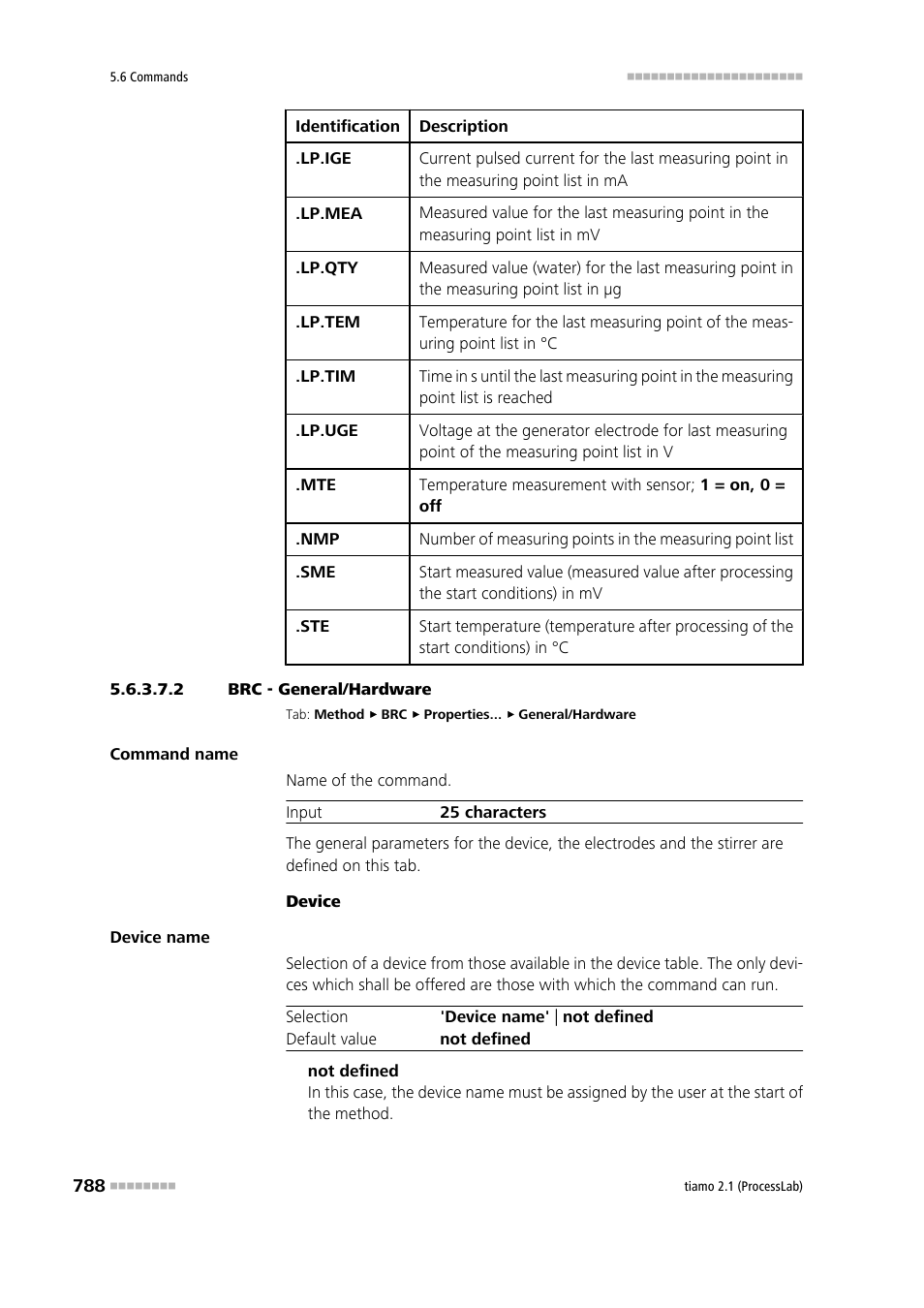 2 brc - general/hardware, General/hardware | Metrohm tiamo 2.1 (ProcessLab) User Manual | Page 804 / 1602