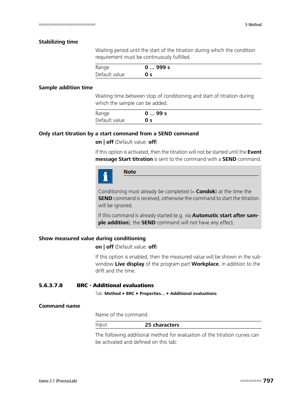 8 brc - additional evaluations, Additional evaluations | Metrohm tiamo 2.1 (ProcessLab) User Manual | Page 813 / 1602