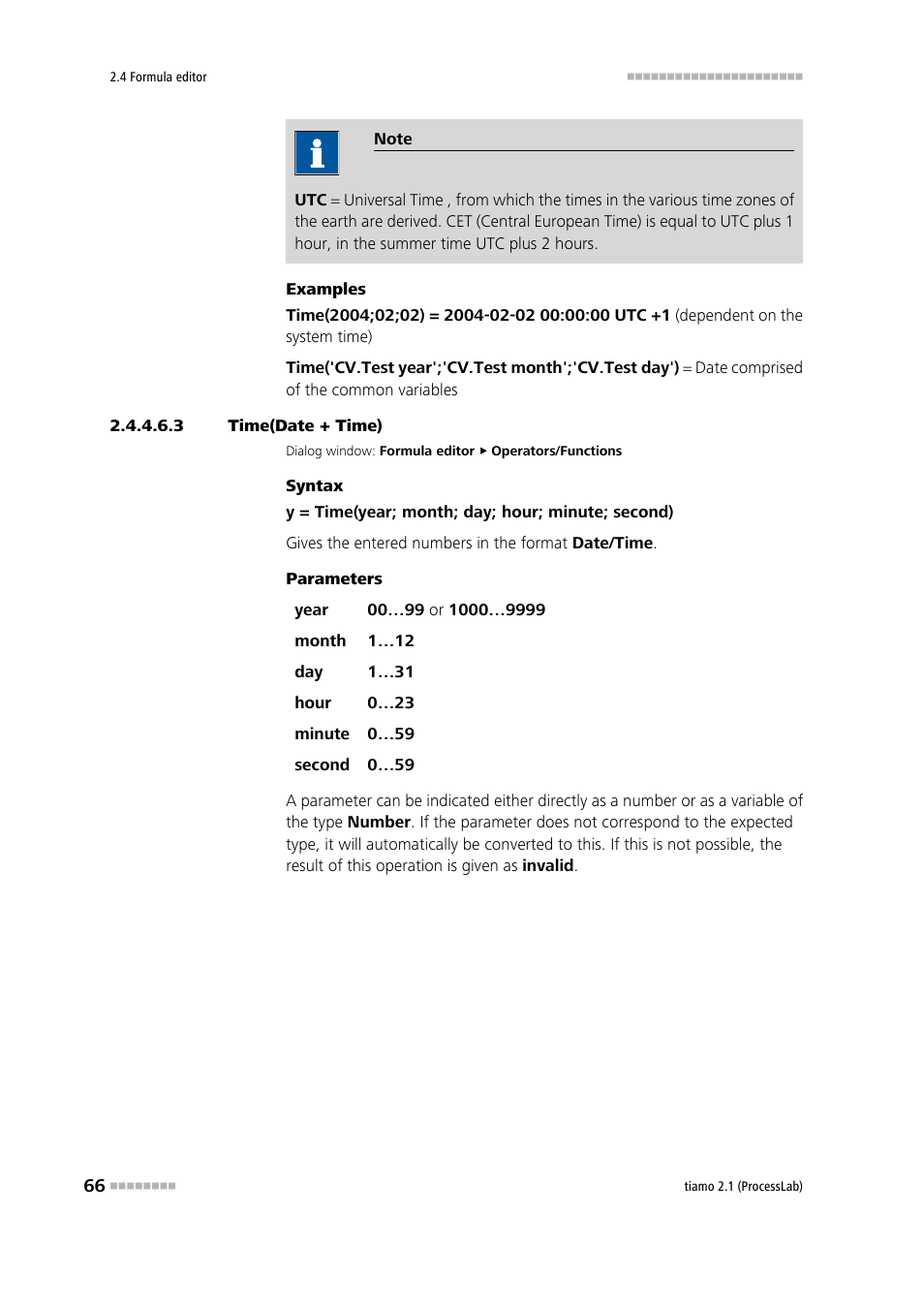 3 time(date + time), Time(date+time) | Metrohm tiamo 2.1 (ProcessLab) User Manual | Page 82 / 1602