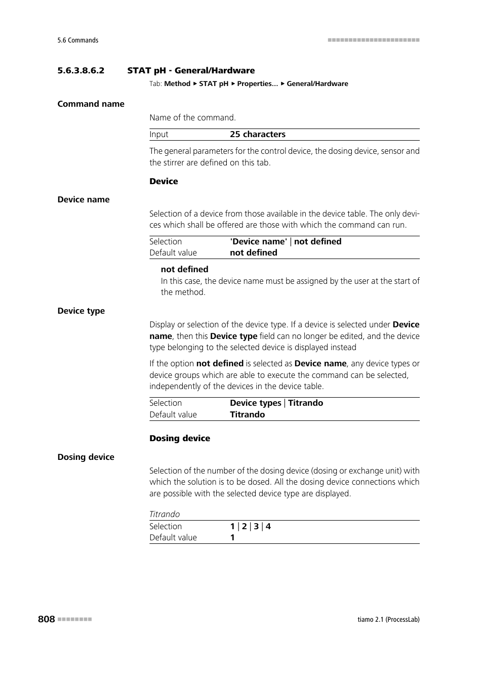 2 stat ph - general/hardware, General/hardware | Metrohm tiamo 2.1 (ProcessLab) User Manual | Page 824 / 1602