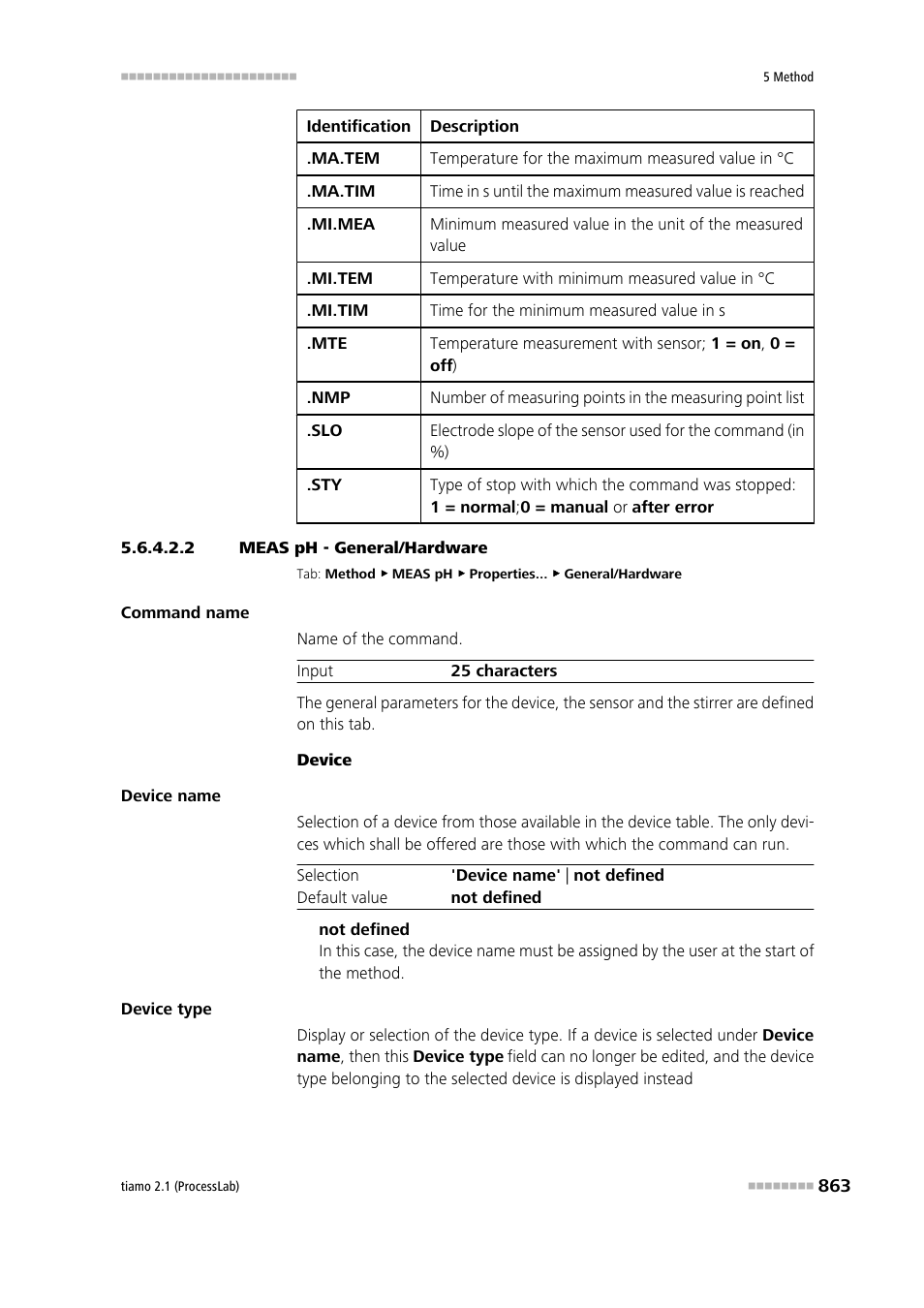 2 meas ph - general/hardware, General/hardware | Metrohm tiamo 2.1 (ProcessLab) User Manual | Page 879 / 1602