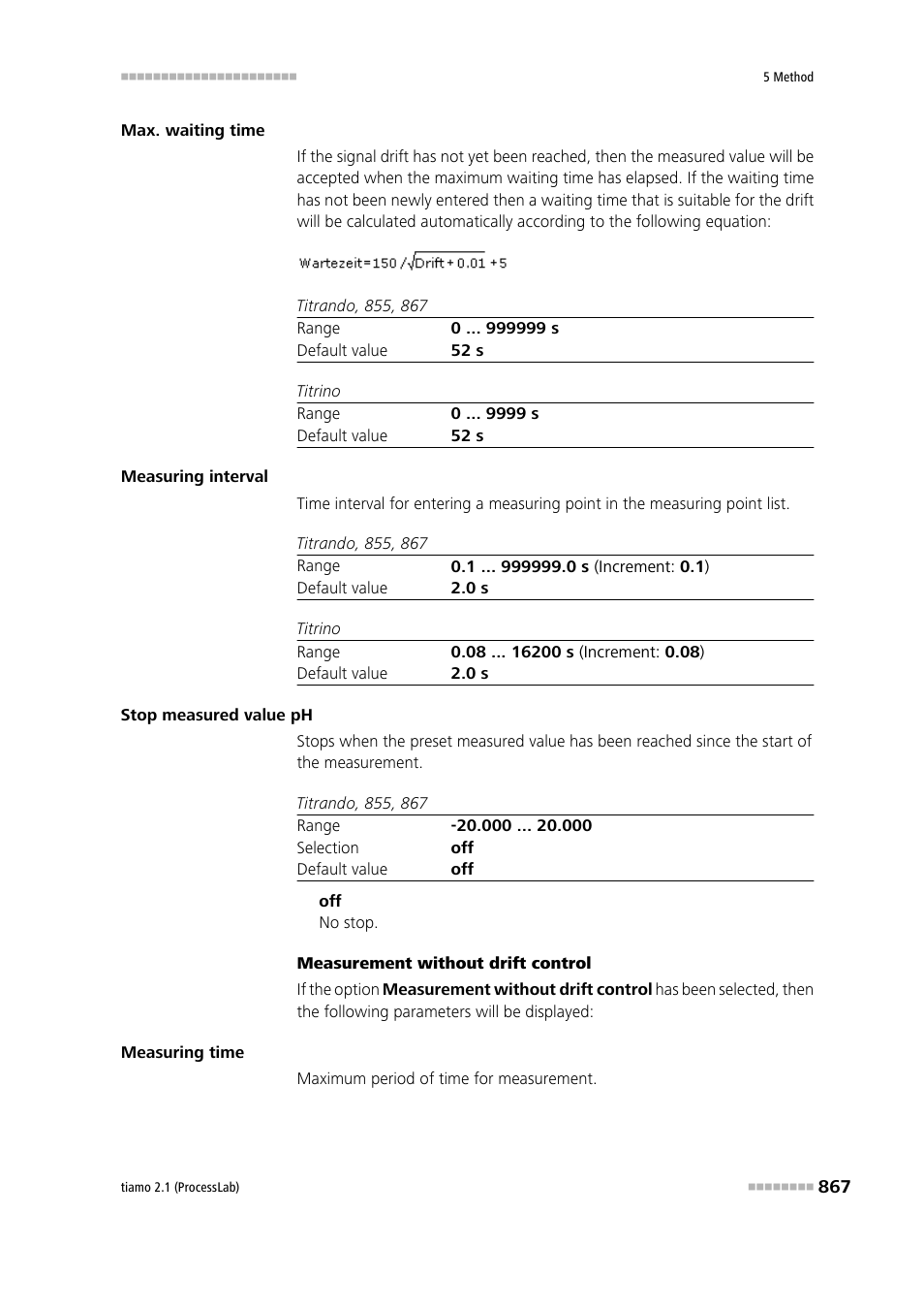 Metrohm tiamo 2.1 (ProcessLab) User Manual | Page 883 / 1602