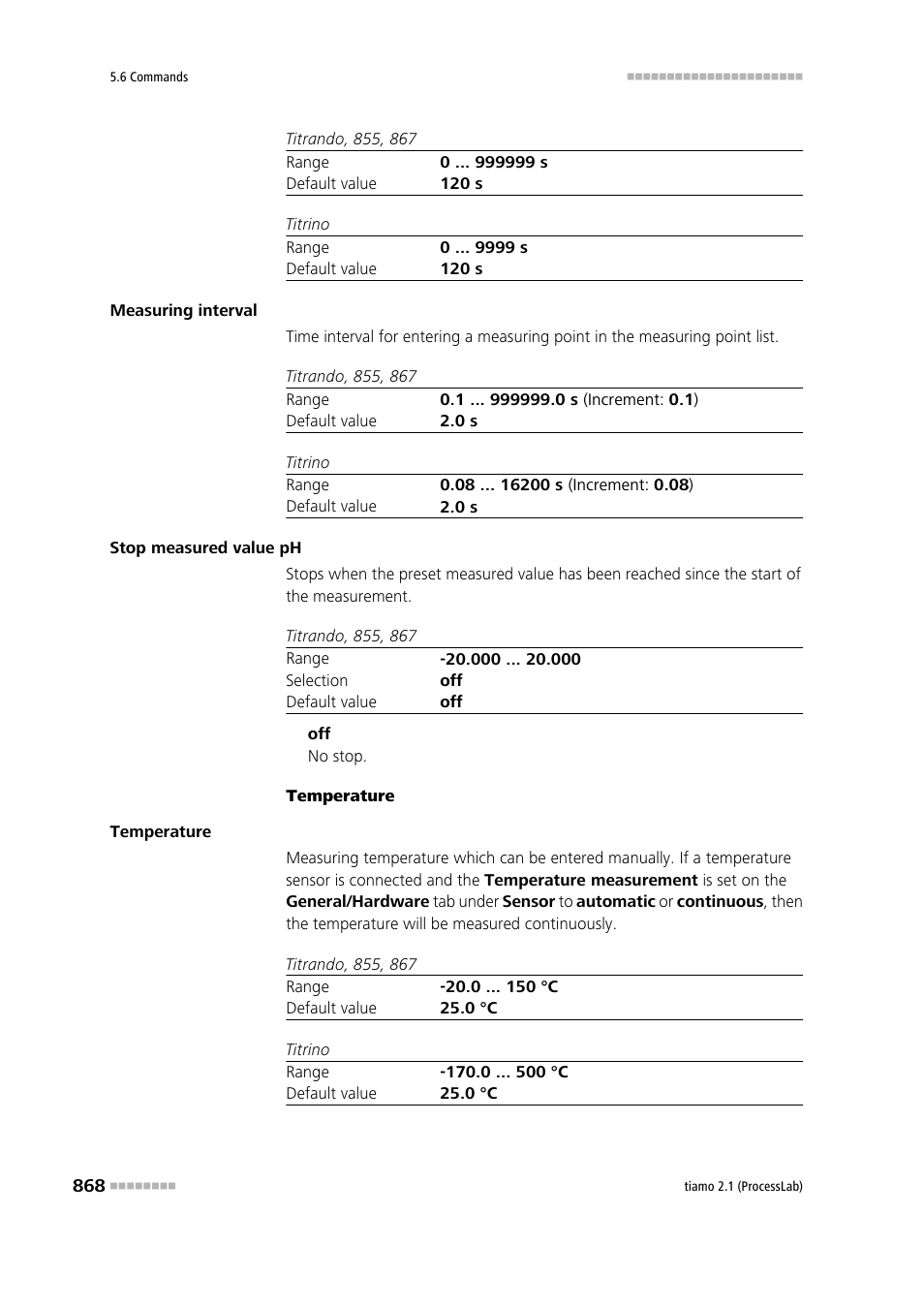 Metrohm tiamo 2.1 (ProcessLab) User Manual | Page 884 / 1602