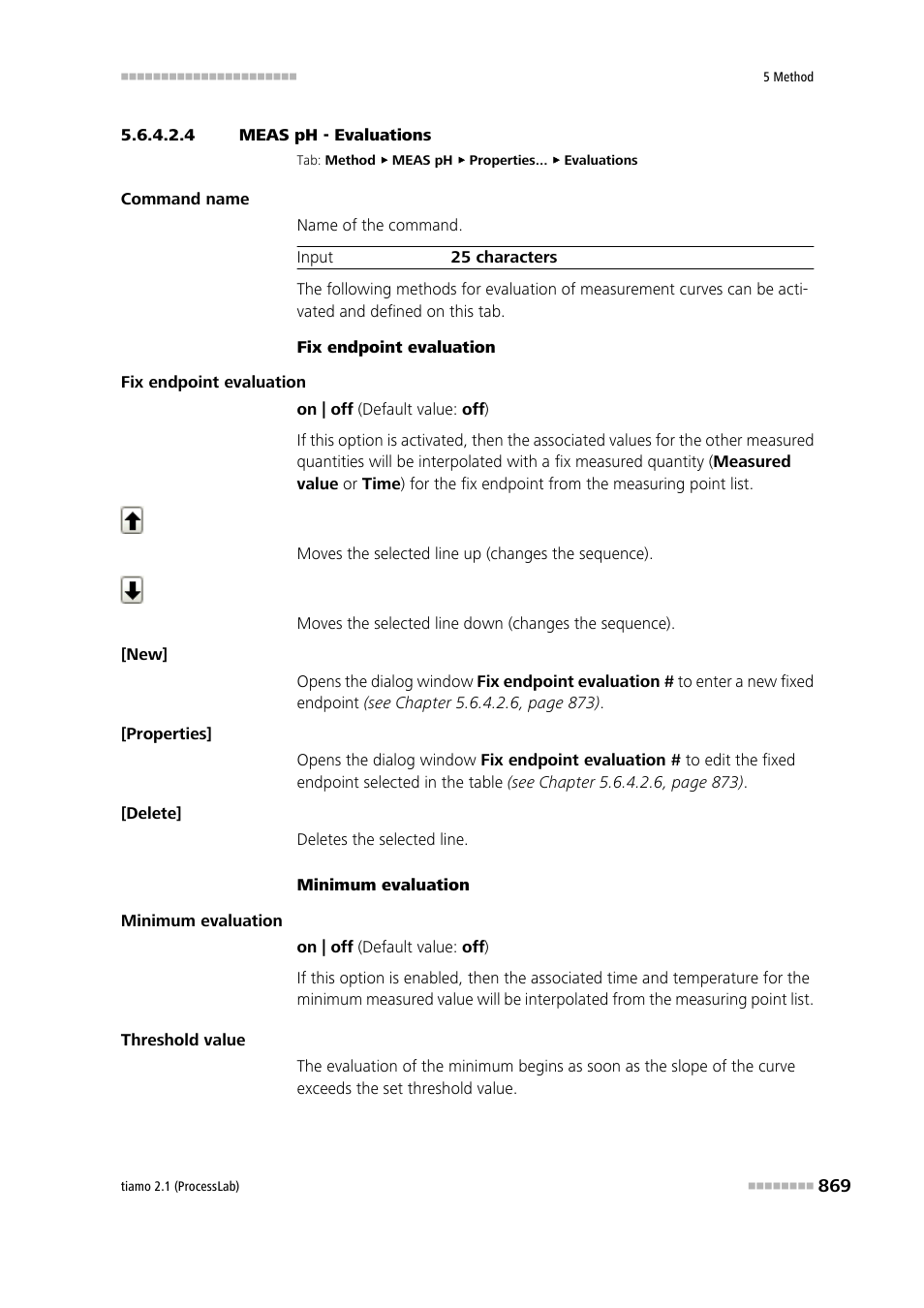 4 meas ph - evaluations, Evaluations | Metrohm tiamo 2.1 (ProcessLab) User Manual | Page 885 / 1602