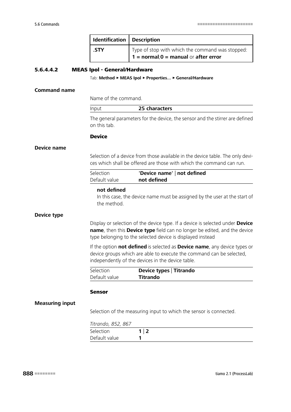 2 meas ipol - general/hardware, General/hardware | Metrohm tiamo 2.1 (ProcessLab) User Manual | Page 904 / 1602