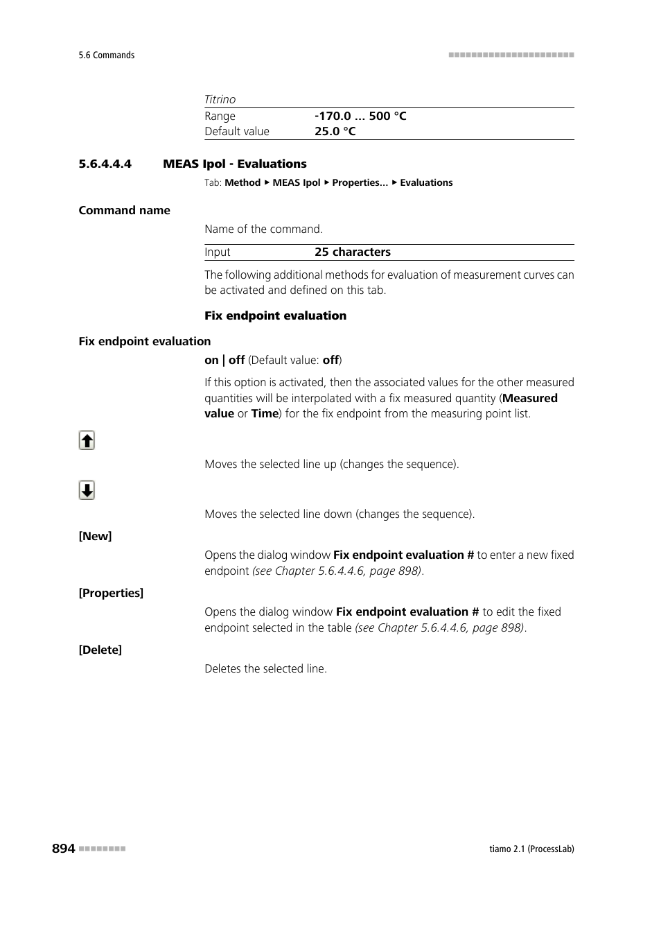 4 meas ipol - evaluations, Evaluations | Metrohm tiamo 2.1 (ProcessLab) User Manual | Page 910 / 1602