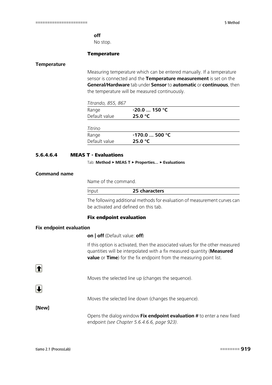 4 meas t - evaluations, Evaluations | Metrohm tiamo 2.1 (ProcessLab) User Manual | Page 935 / 1602