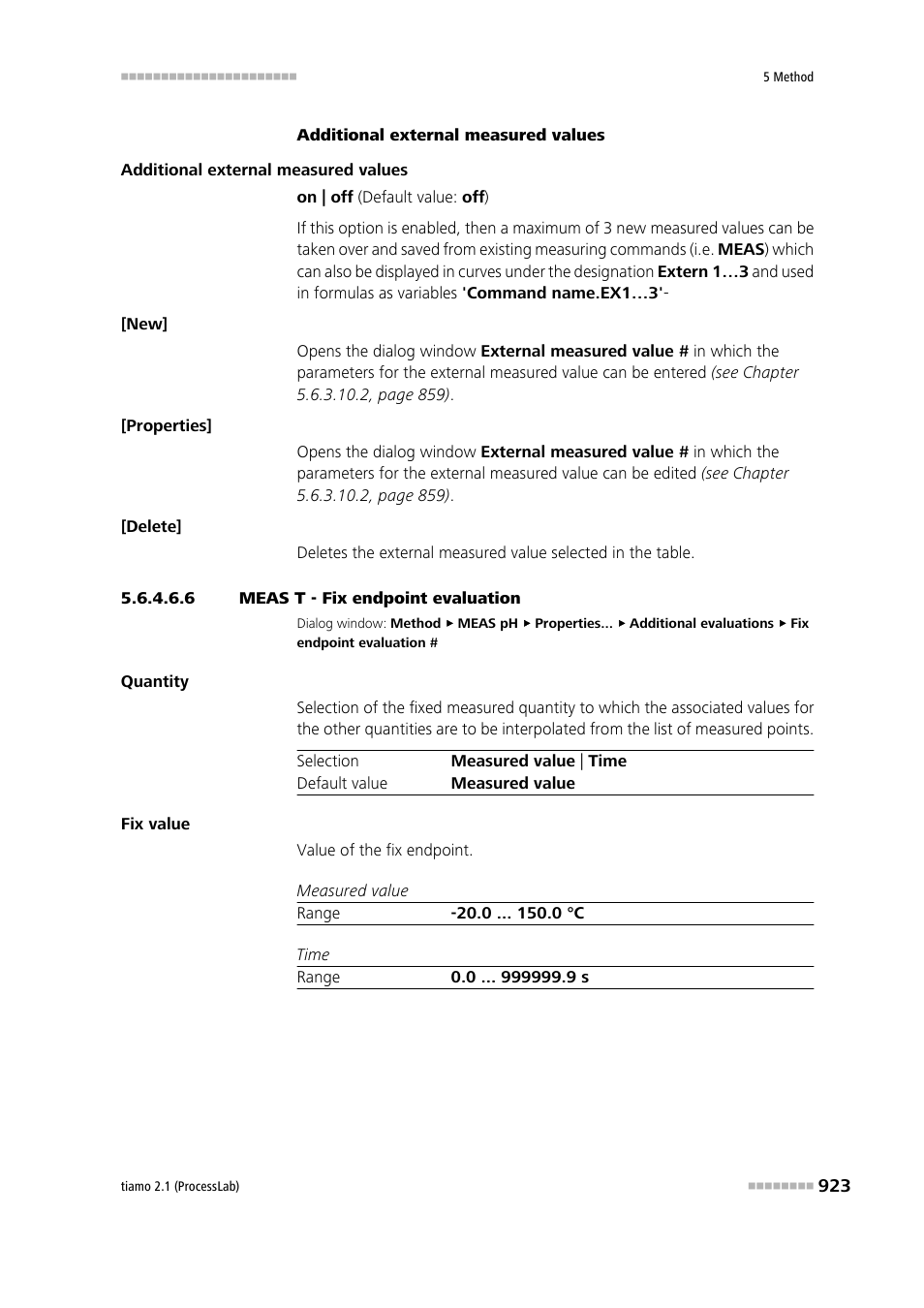 6 meas t - fix endpoint evaluation | Metrohm tiamo 2.1 (ProcessLab) User Manual | Page 939 / 1602