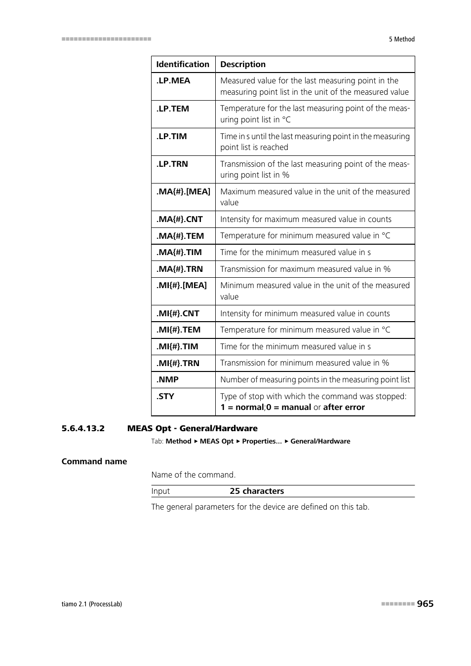 2 meas opt - general/hardware | Metrohm tiamo 2.1 (ProcessLab) User Manual | Page 981 / 1602