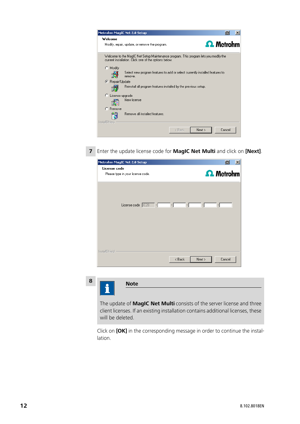 Metrohm MagIC Net 2.1 User Manual | Page 12 / 13