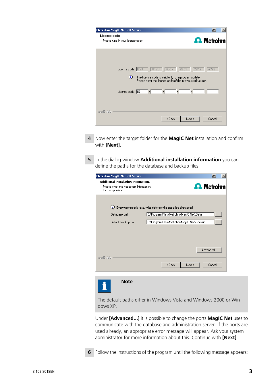 Metrohm MagIC Net 2.1 User Manual | Page 3 / 13