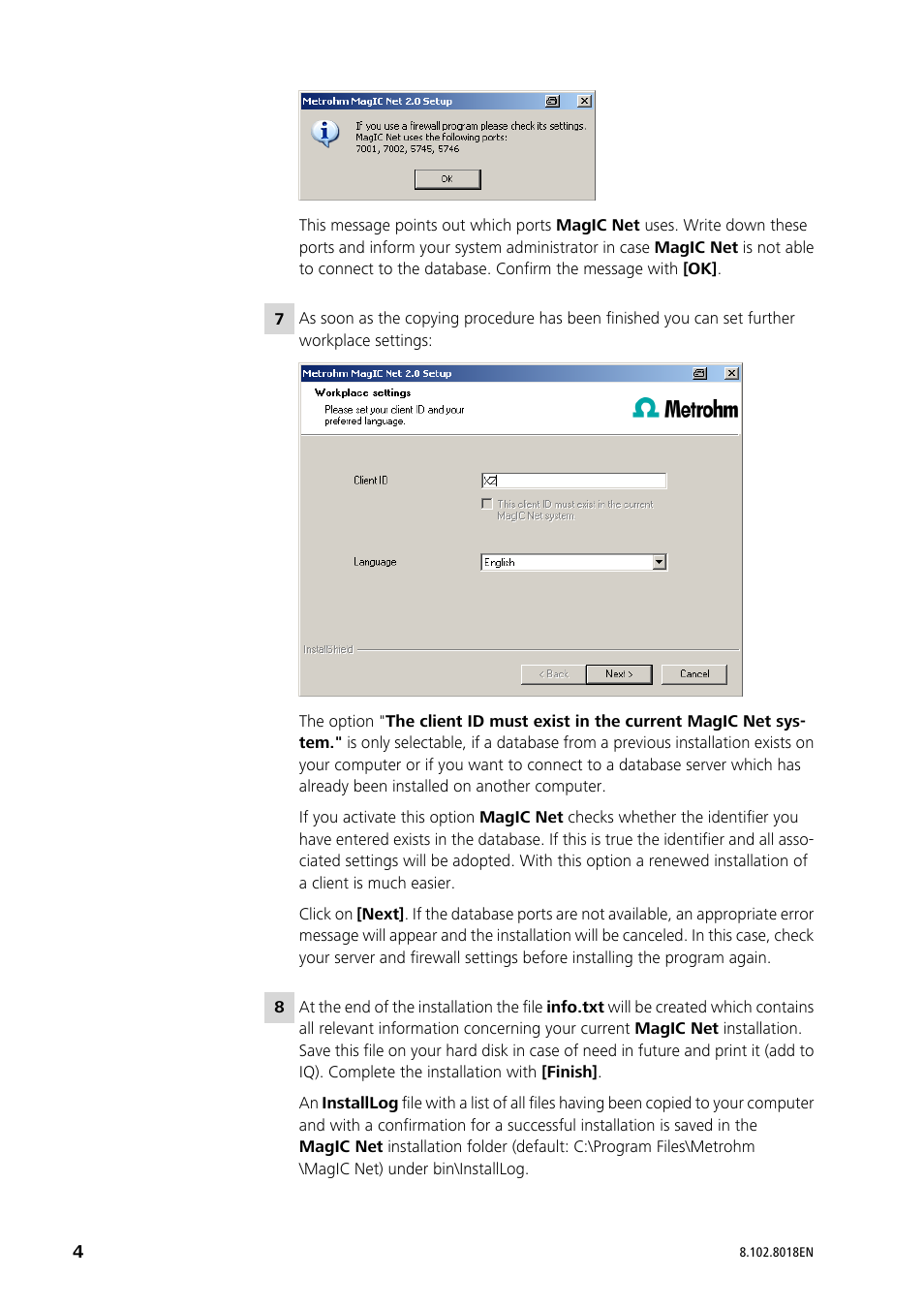 Metrohm MagIC Net 2.1 User Manual | Page 4 / 13