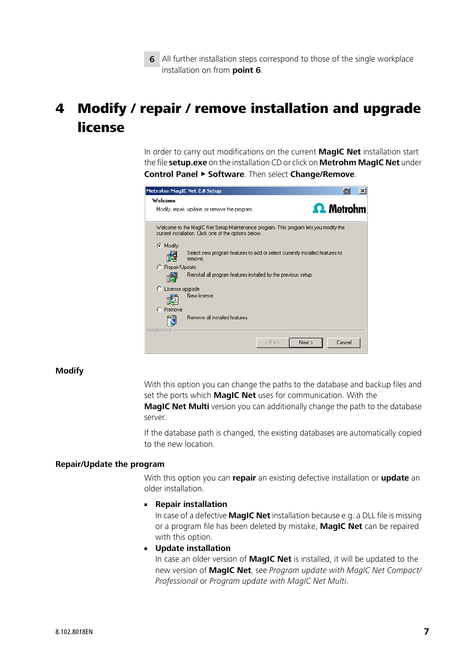 Metrohm MagIC Net 2.1 User Manual | Page 7 / 13