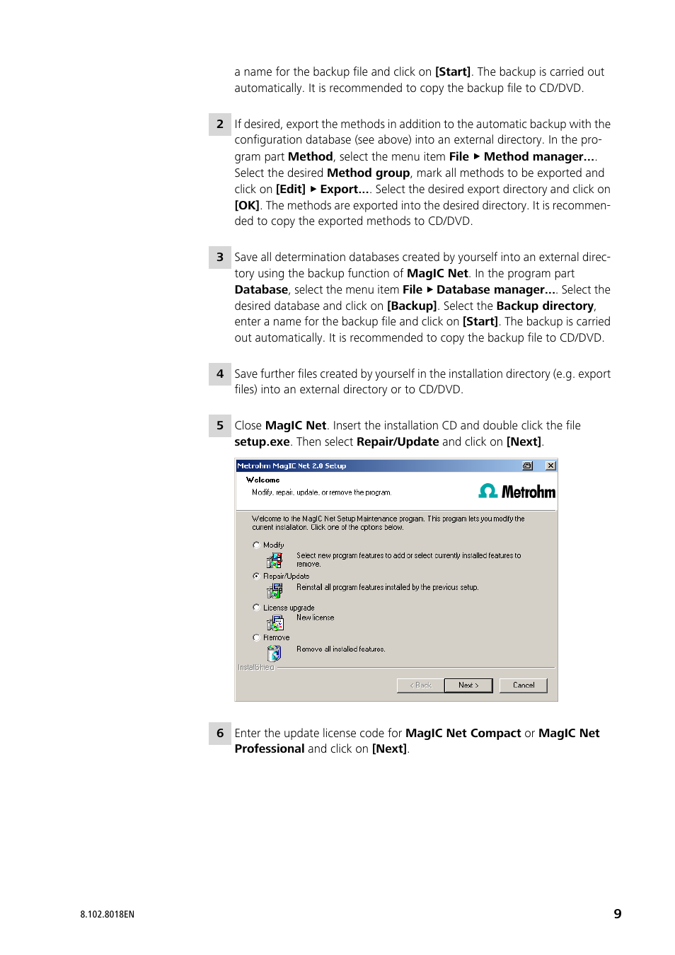 Metrohm MagIC Net 2.1 User Manual | Page 9 / 13