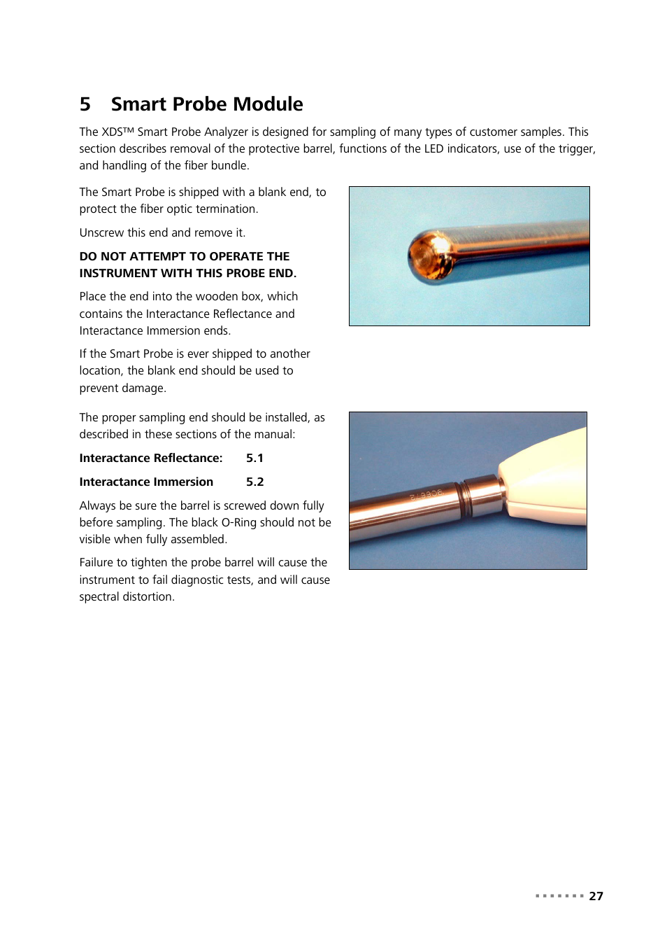 5 smart probe module, Smart probe module, 5smart probe module | Metrohm NIRS XDS SmartProbe Analyzer User Manual | Page 29 / 97