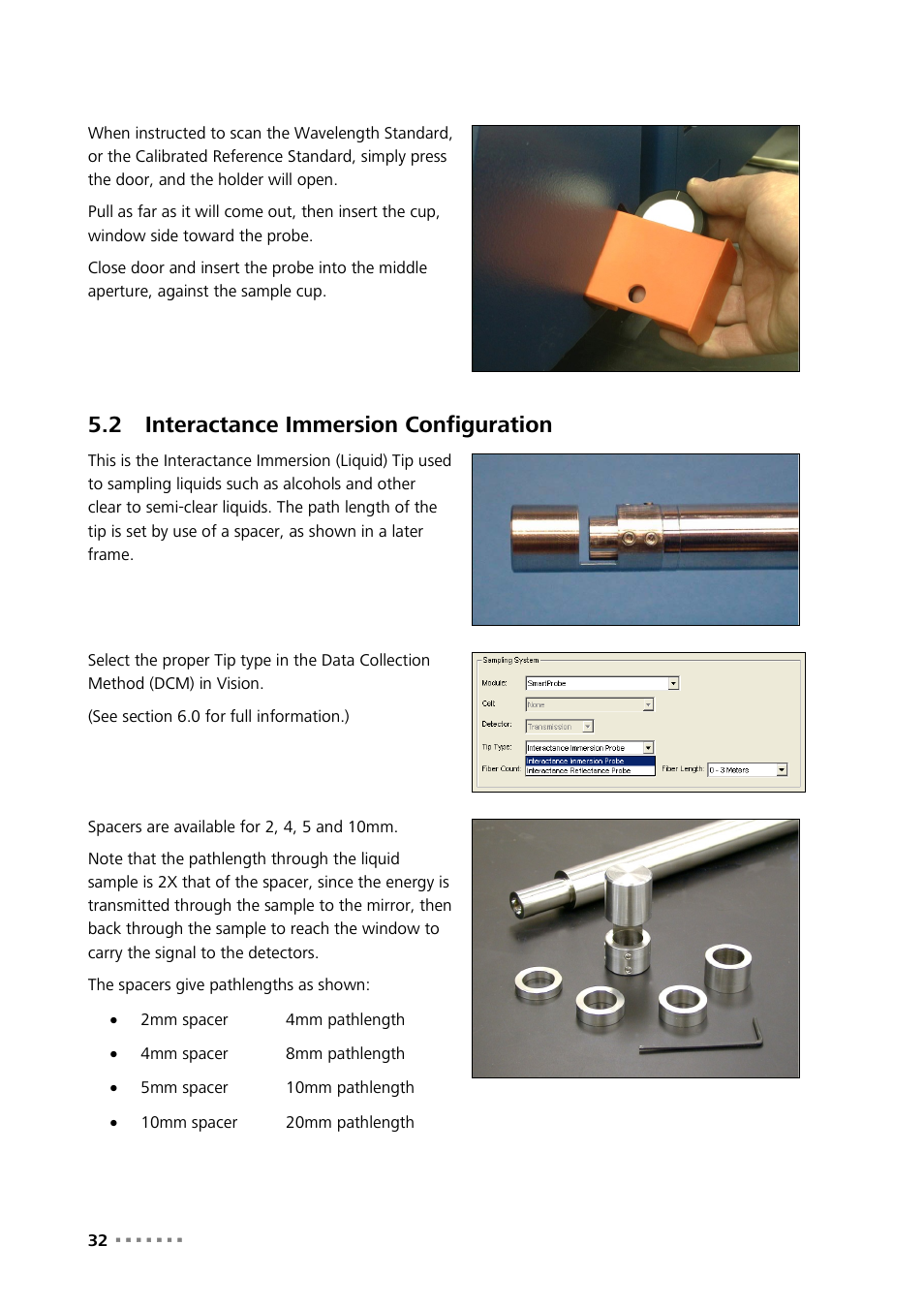 2 interactance immersion configuration, Interactance immersion configuration | Metrohm NIRS XDS SmartProbe Analyzer User Manual | Page 34 / 97