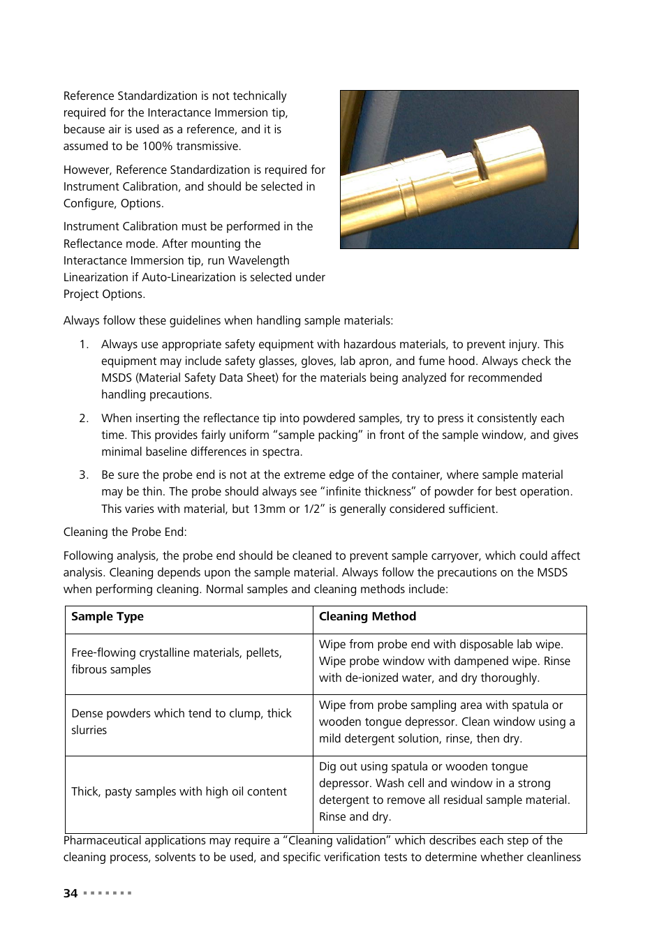 Metrohm NIRS XDS SmartProbe Analyzer User Manual | Page 36 / 97