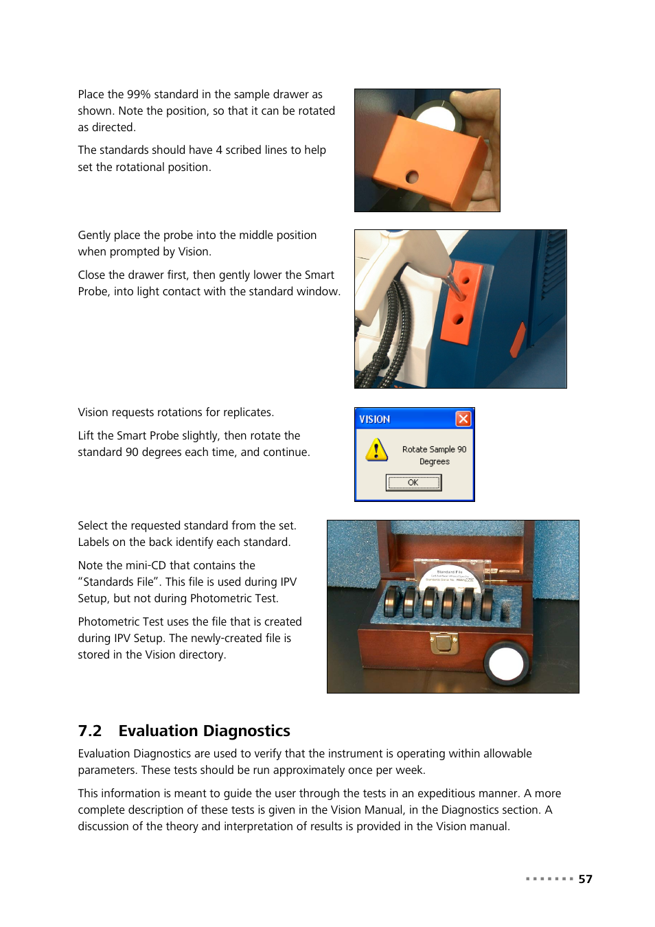 2 evaluation diagnostics, Evaluation diagnostics | Metrohm NIRS XDS SmartProbe Analyzer User Manual | Page 59 / 97