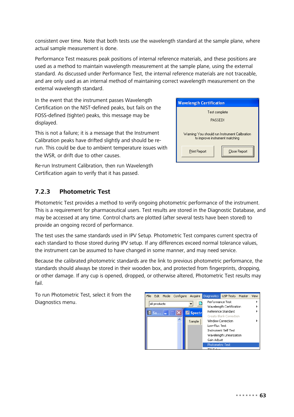 3 photometric test, Photometric test | Metrohm NIRS XDS SmartProbe Analyzer User Manual | Page 65 / 97