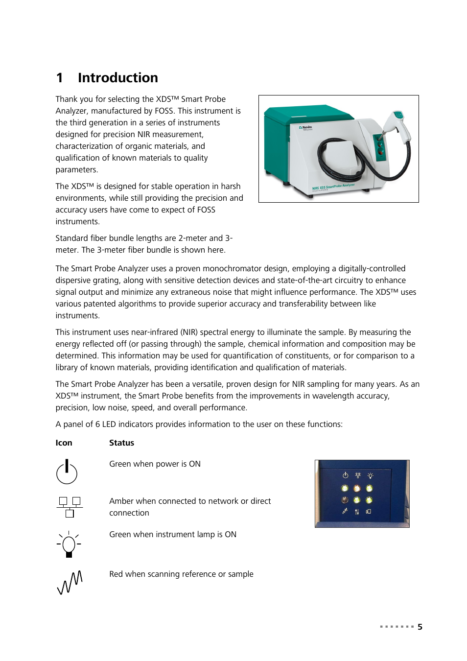 1 introduction, Introduction, 1introduction | Metrohm NIRS XDS SmartProbe Analyzer User Manual | Page 7 / 97