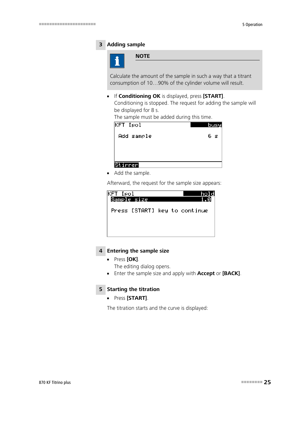 Metrohm 870 KF Titrino plus Manual User Manual | Page 35 / 108