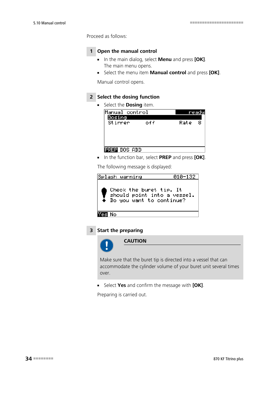 Metrohm 870 KF Titrino plus Manual User Manual | Page 44 / 108