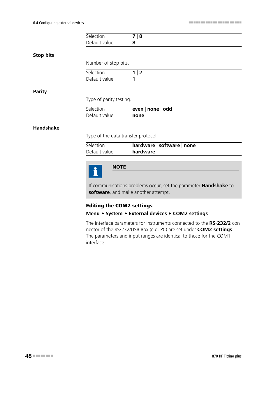 Metrohm 870 KF Titrino plus Manual User Manual | Page 58 / 108