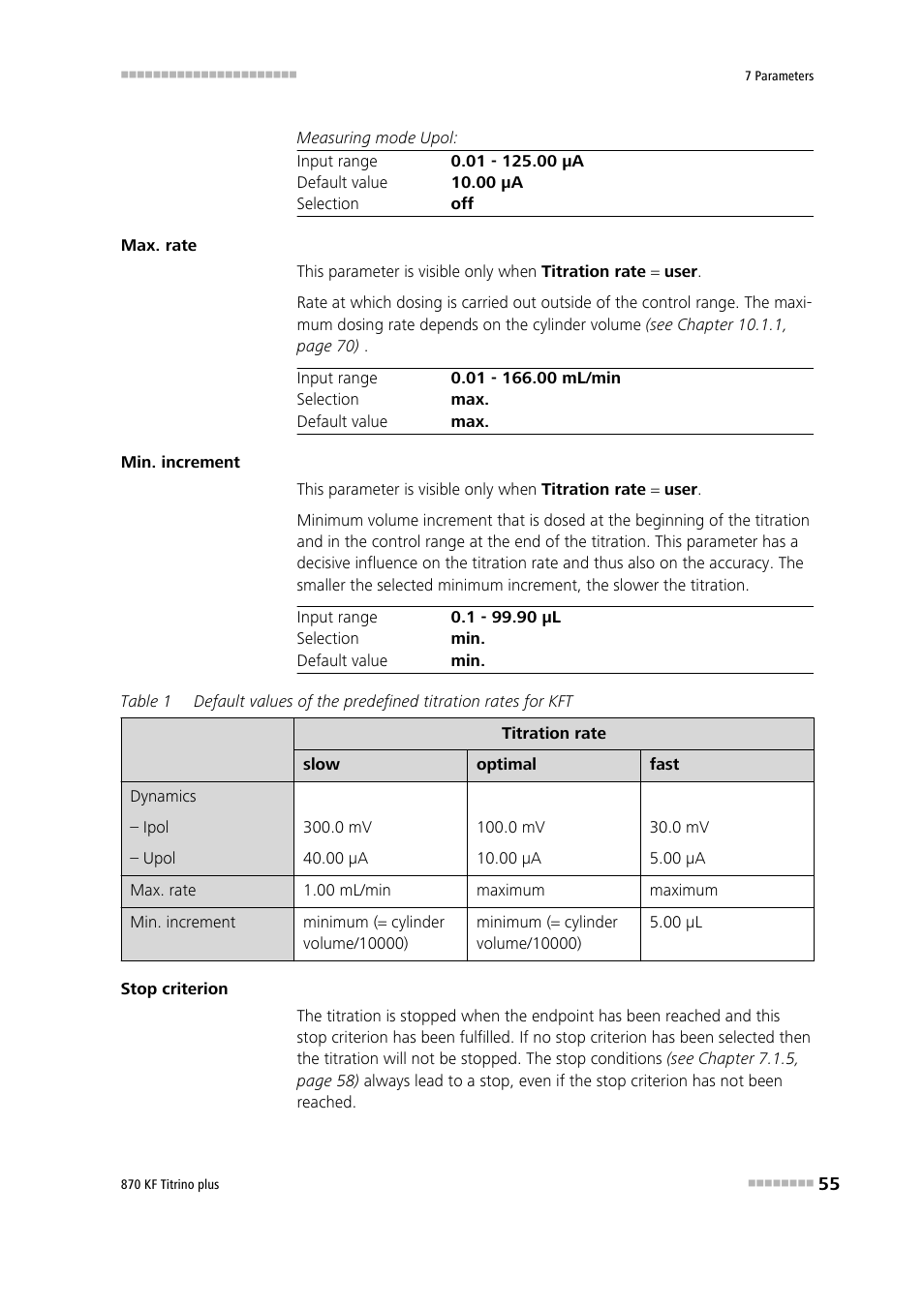 Metrohm 870 KF Titrino plus Manual User Manual | Page 65 / 108