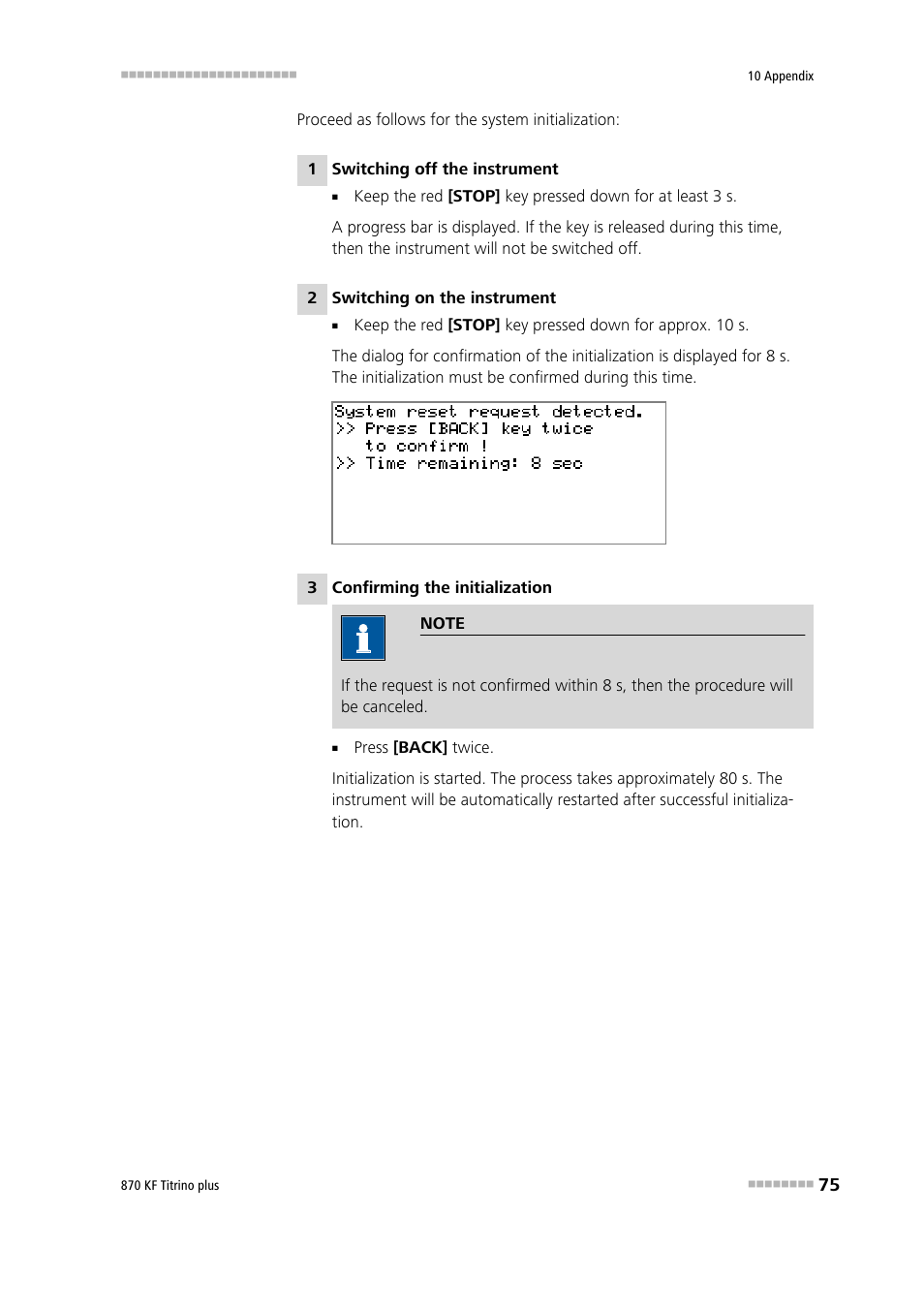 Metrohm 870 KF Titrino plus Manual User Manual | Page 85 / 108