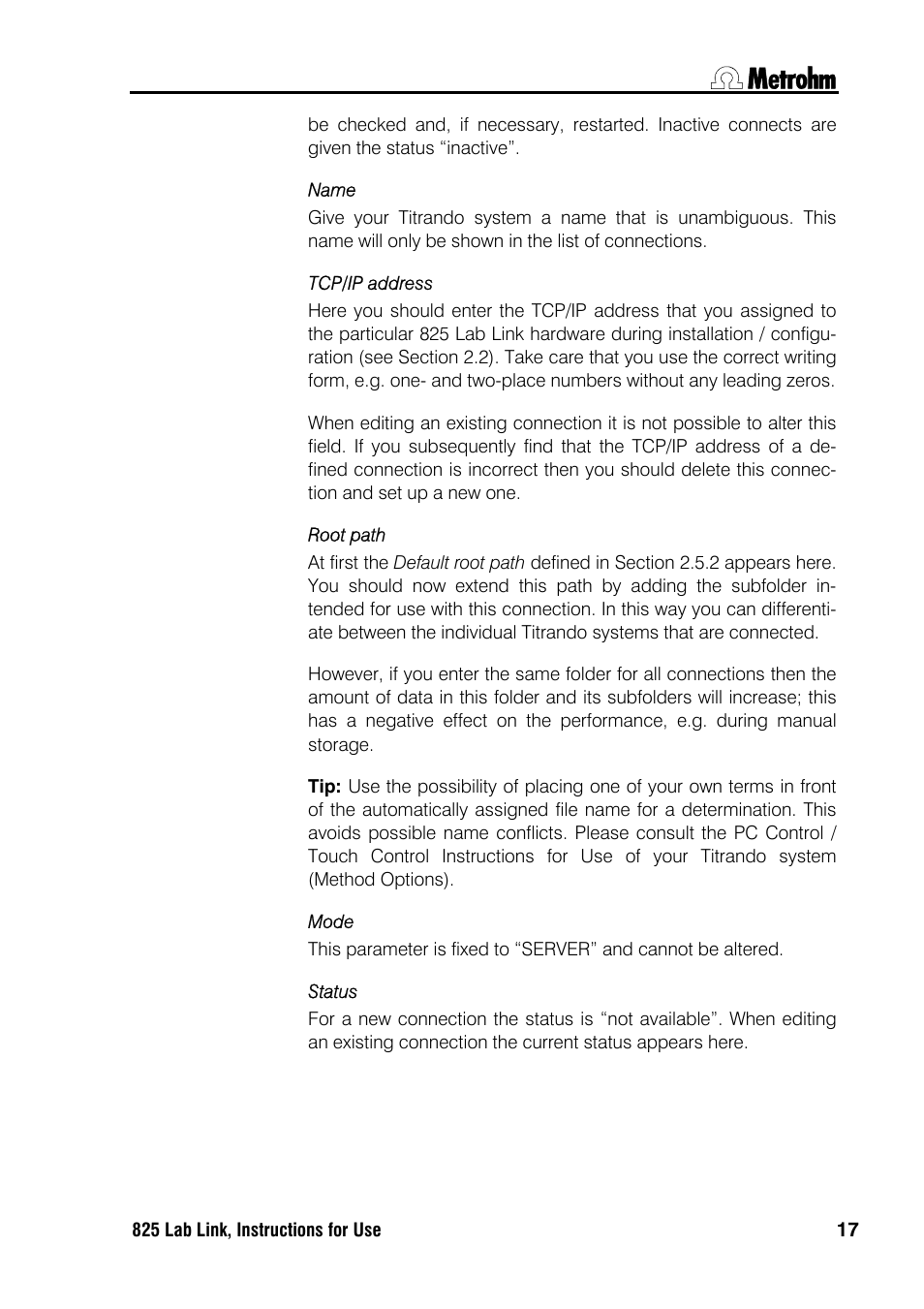 Metrohm 857 Titrando User Manual | Page 21 / 37