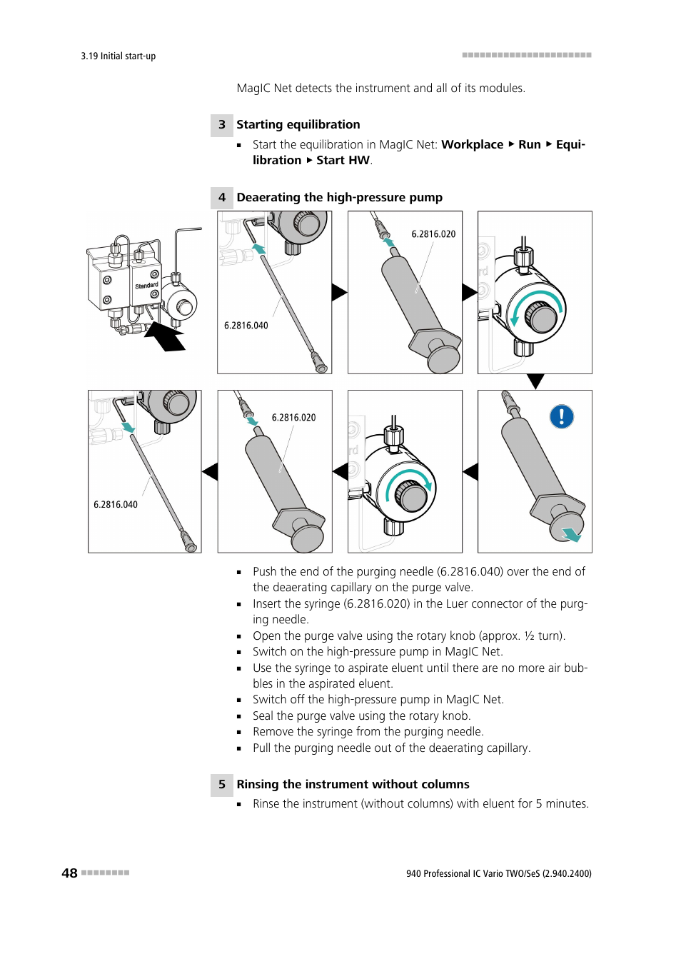 Metrohm 940 Professional IC Vario TWO/SeS/PP User Manual | Page 56 / 116