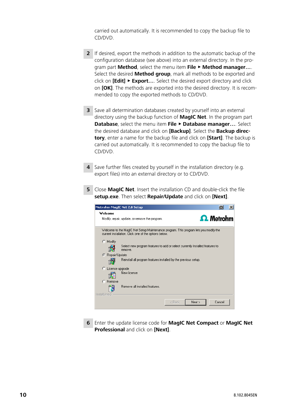 Metrohm MagIC Net 2.4 User Manual | Page 10 / 17