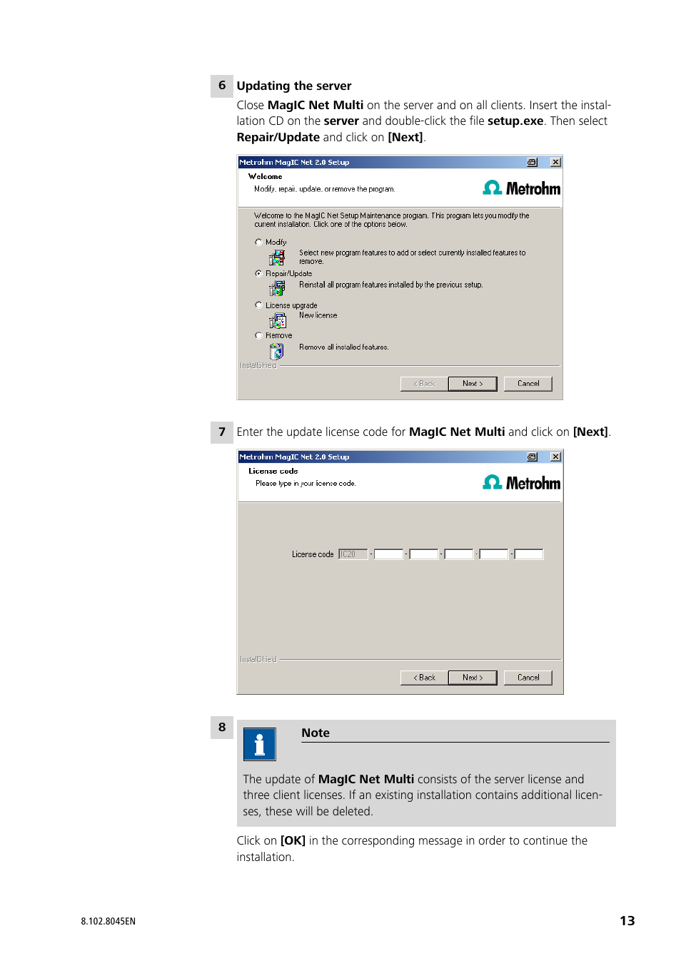 Metrohm MagIC Net 2.4 User Manual | Page 13 / 17