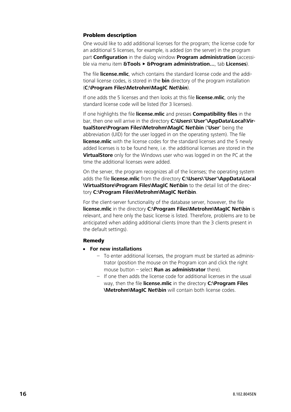 Metrohm MagIC Net 2.4 User Manual | Page 16 / 17